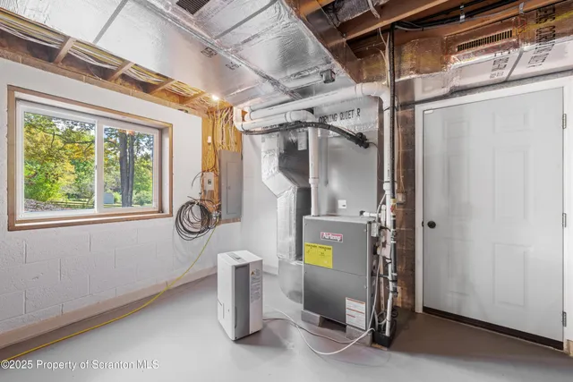 a view of a couch in the balcony