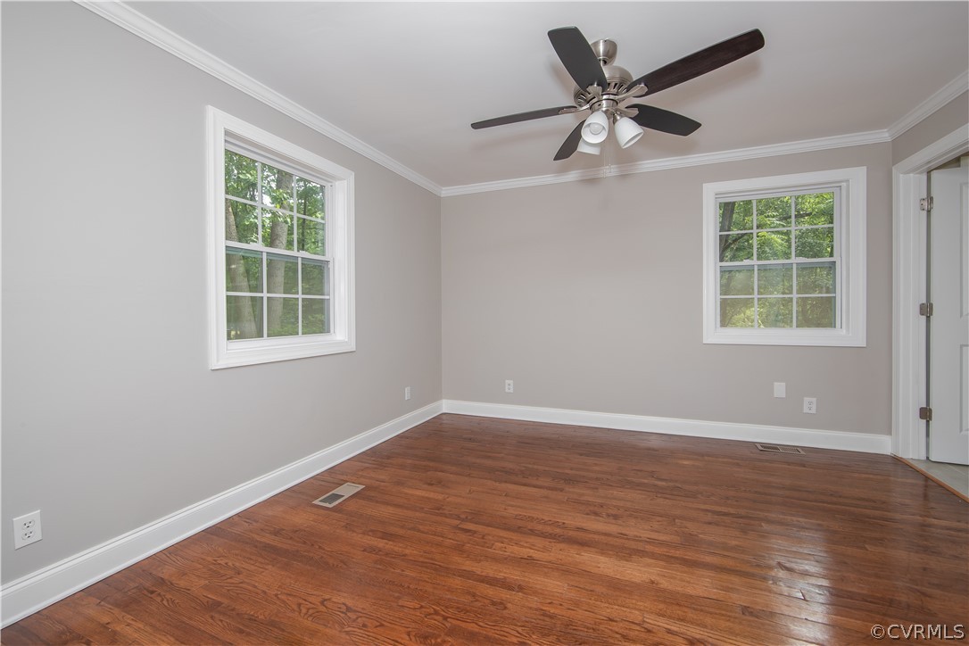 4352 Three Bridge Road Powhatan, VA 23139 - Photo 11 of 30 Master bedroom with beautiful wood floors and ceil
