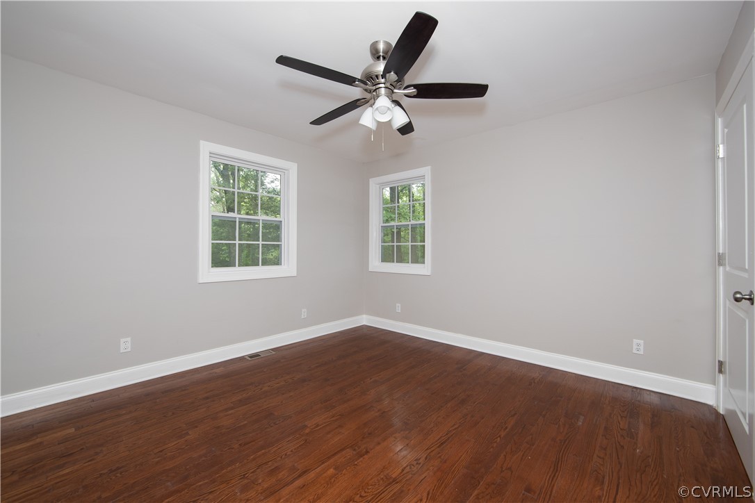 4352 Three Bridge Road Powhatan, VA 23139 - Photo 13 of 30 Bedroom 2 with gorgeous wood floors and a ceiling