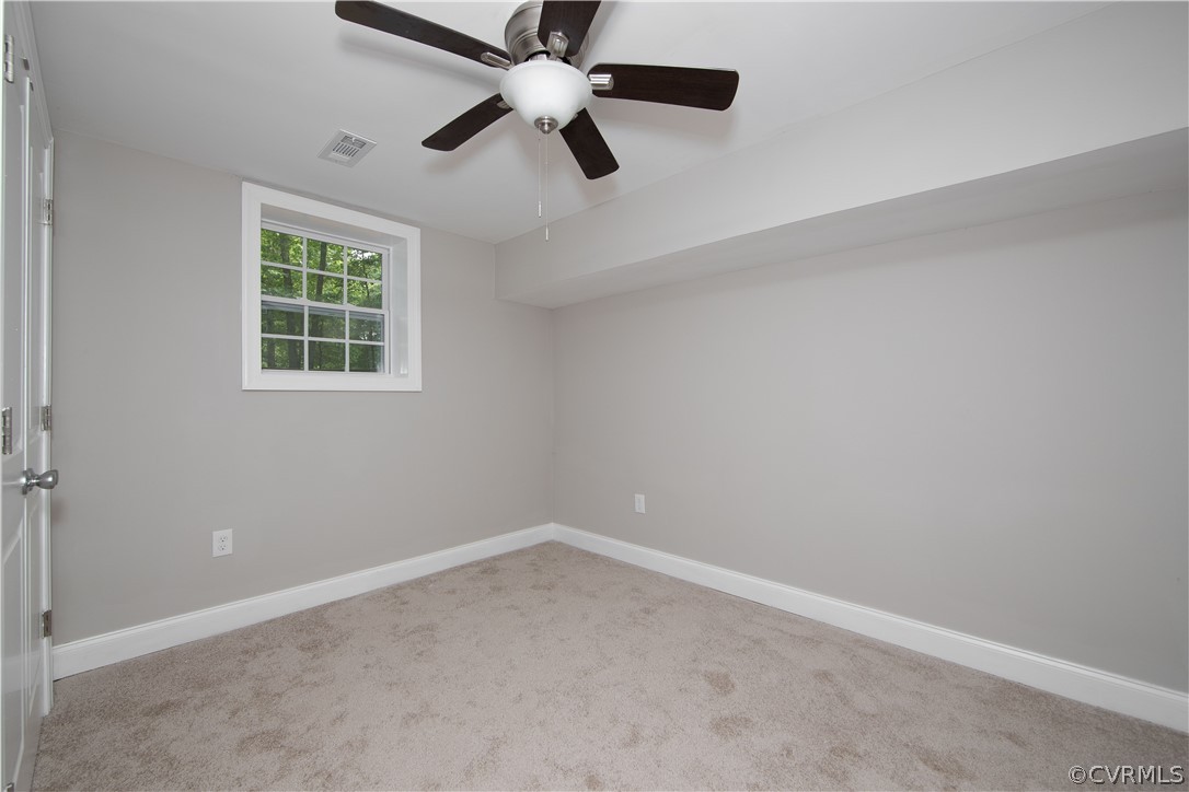 4352 Three Bridge Road Powhatan, VA 23139 - Photo 19 of 30 Bedroom 4 with new carpet and ceiling fan