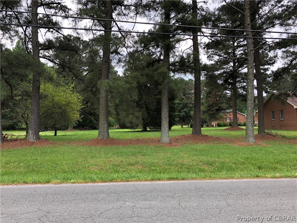 0 Thompson Avenue West Point, VA 23181 - Photo 1 of 1 a backyard of a house with lots of green space and fountain