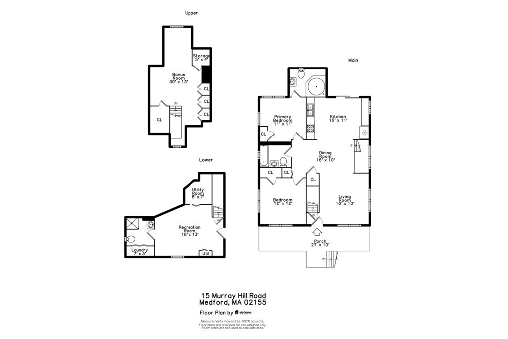 15 Murray Hill Road Medford, MA 02155 - Photo 27 of 30 a picture of floor plan