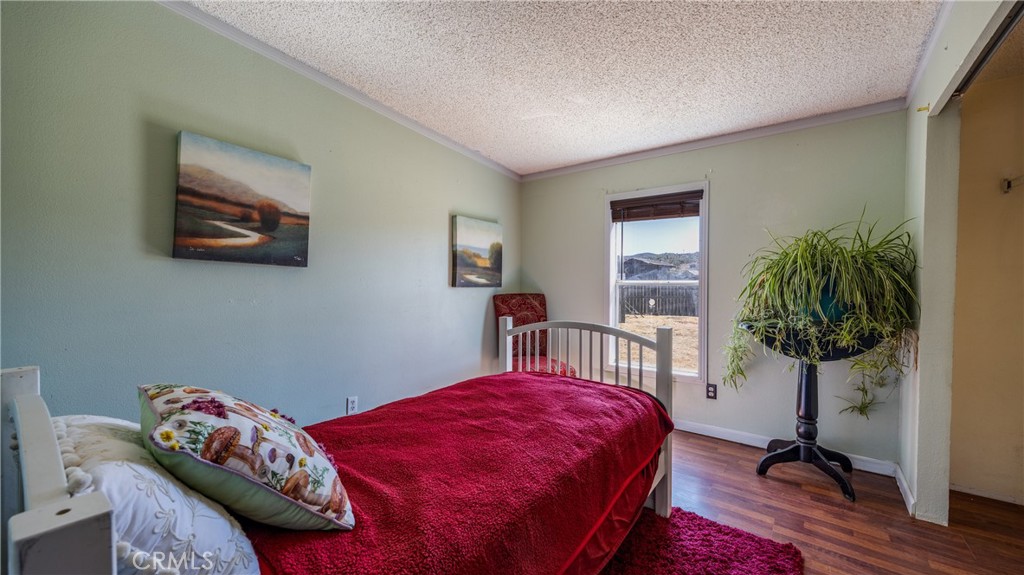 39550 Kirby Road Anza, CA 92539 - Photo 34 of 53 a bedroom with a bed and a potted plant