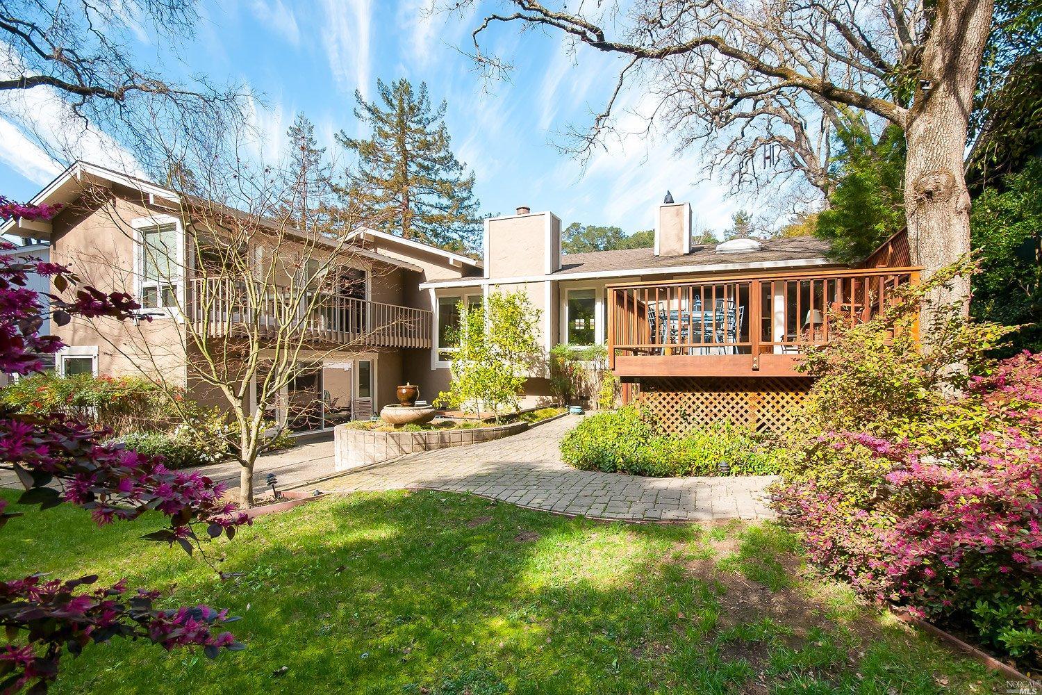 Undisclosed Address Greenbrae, CA 94904 - Photo 1 of 1 a view of a house with a backyard and sitting area