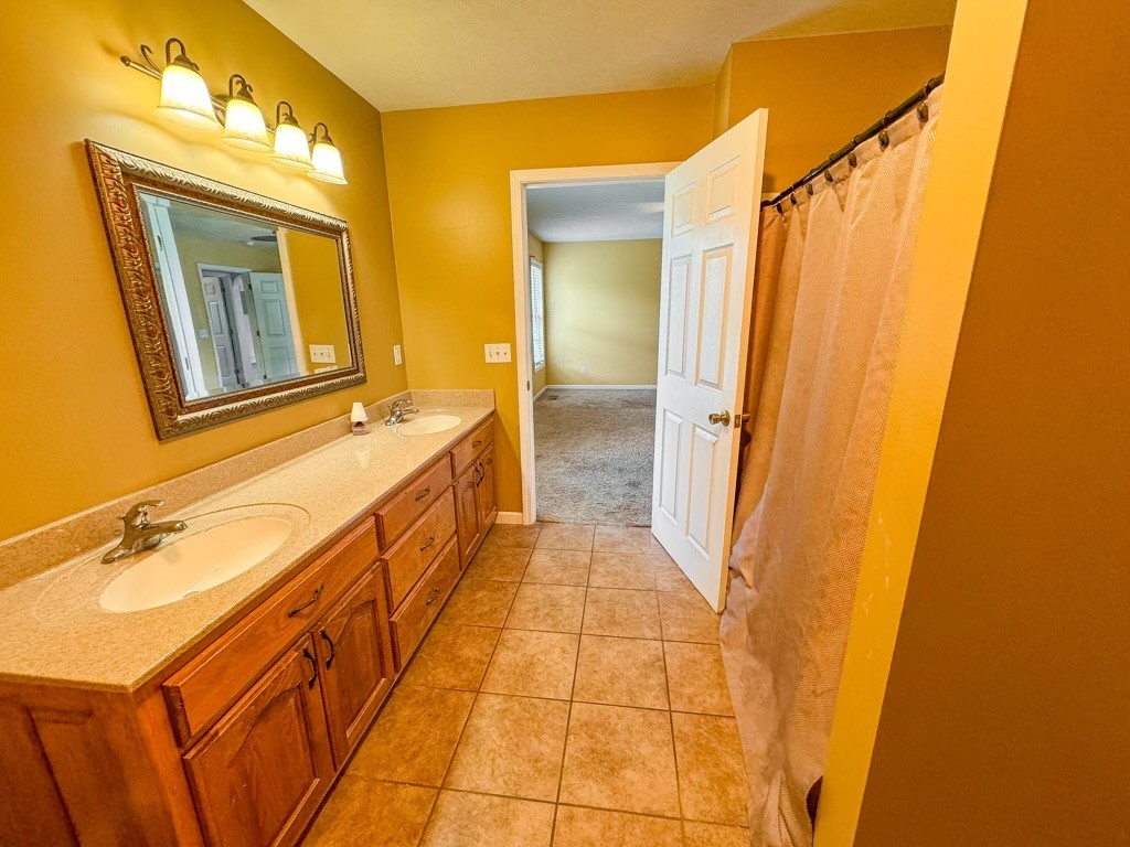 35 Whitaker Bend Road Linden, TN 37096 - Photo 9 of 36 a bathroom with a sink a mirror and a shower