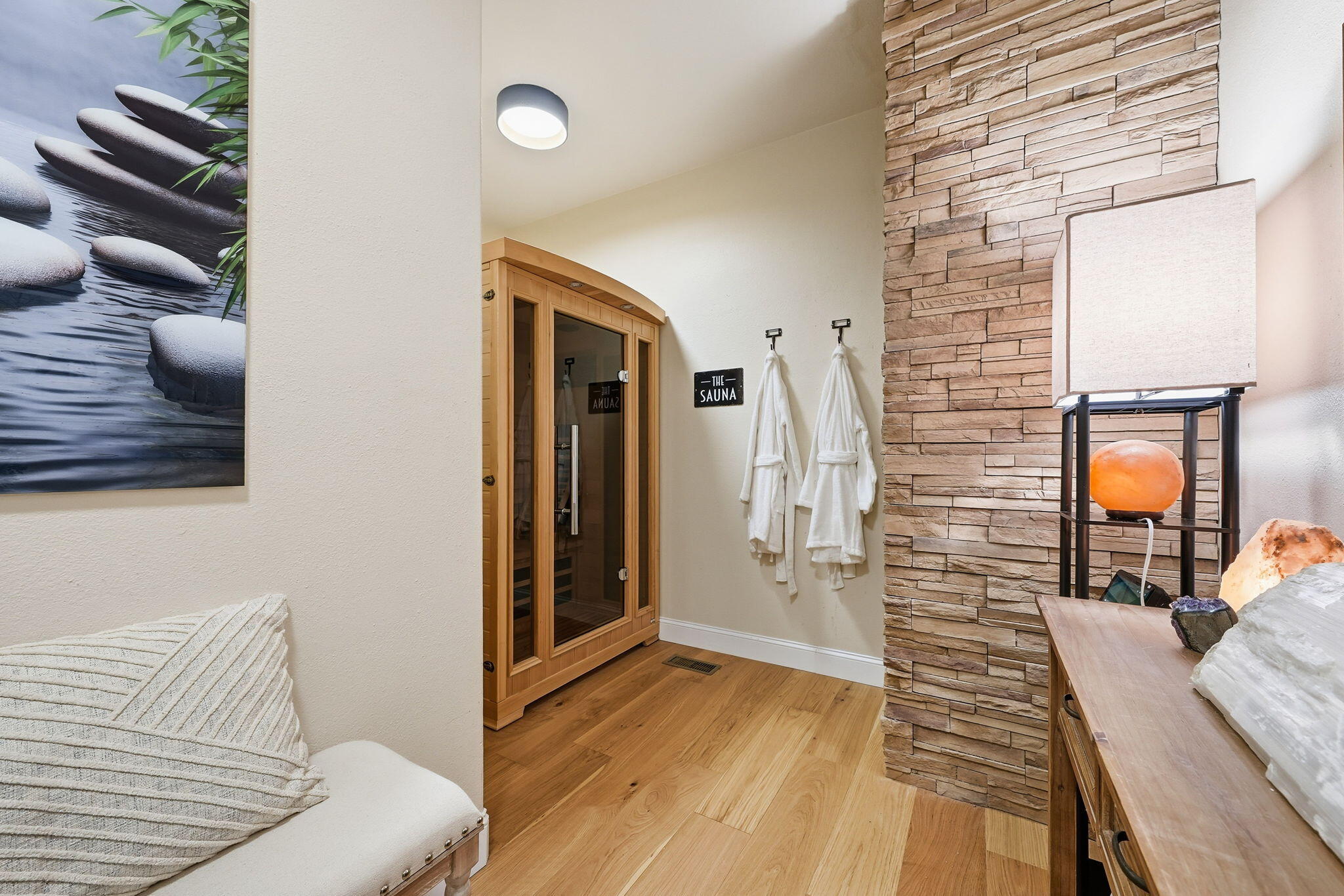 13482 Tierra Heights Road Redding, CA 96003 - Photo 23 of 41 a view of a bedroom with wooden floor and a balcony