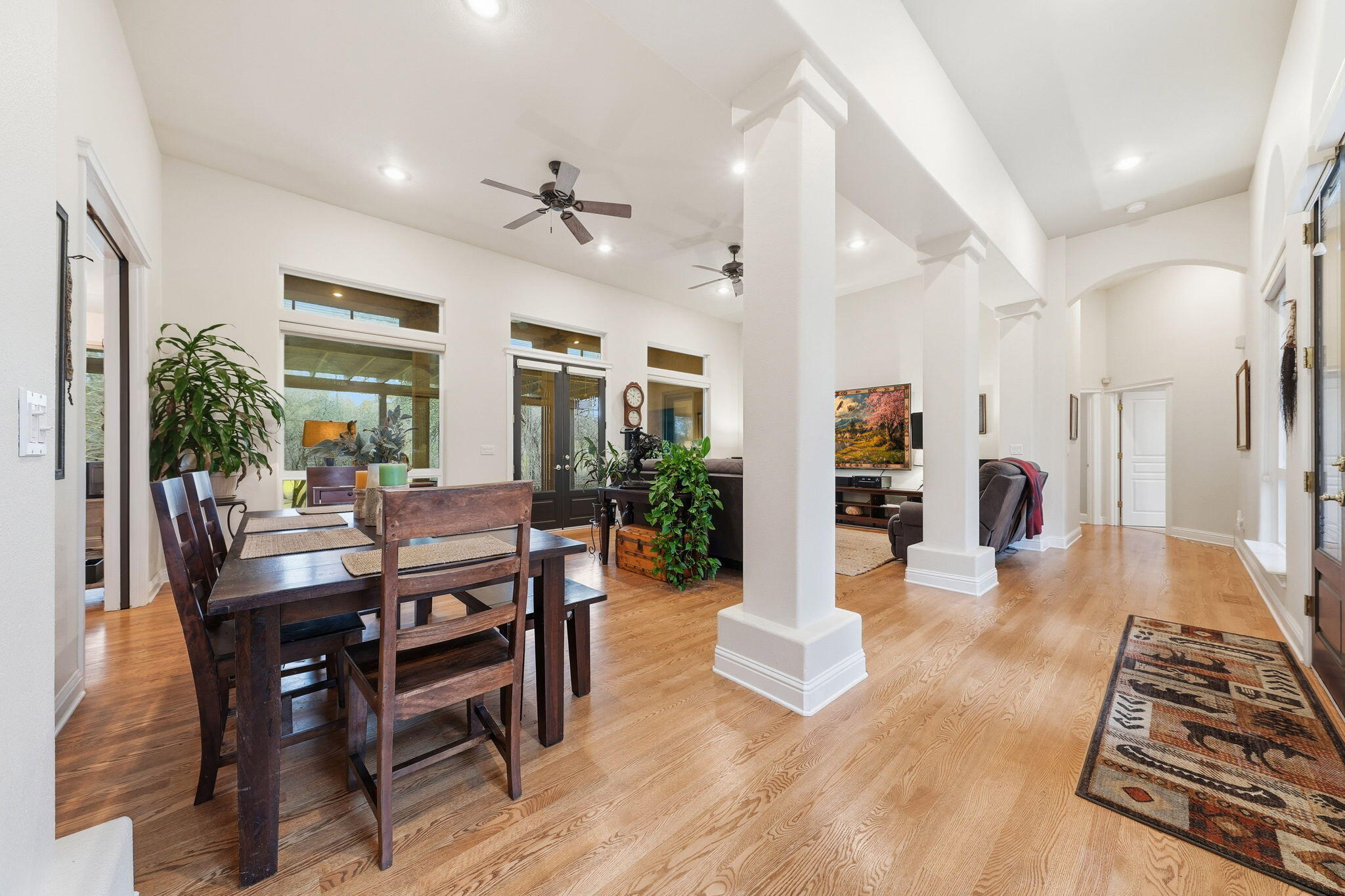 13482 Tierra Heights Road Redding, CA 96003 - Photo 5 of 41 a living room with furniture and a wooden floor