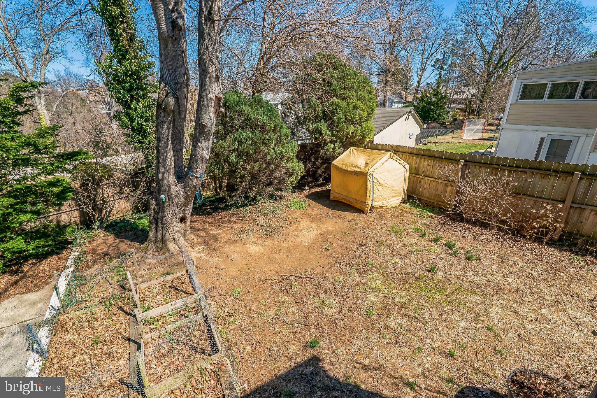 315 Shaw Road Ridley Park, PA 19078 - Photo 34 of 50 a view of a backyard with table and chairs and a large tree