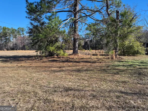 a view of a backyard of the house