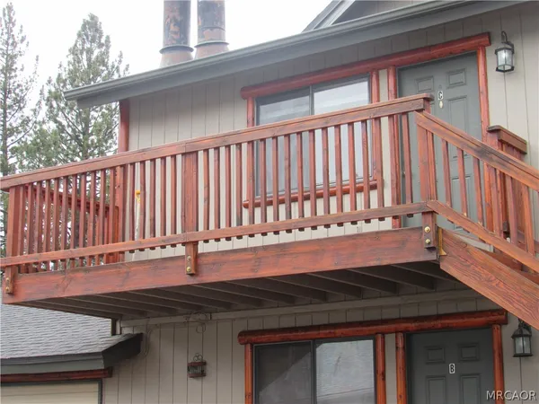 a close view of a bench on the roof