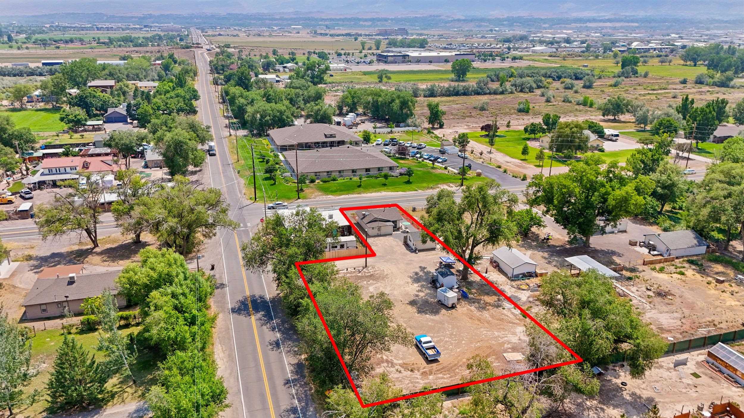 2396 H Road Grand Junction, CO 81505 - Photo 28 of 30 an aerial view of a city with lots of residential buildings