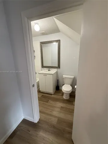 a bathroom with a toilet