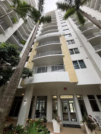 a view of building with outdoor space