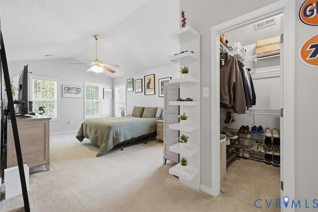 9819 Garden Ridge Place Chesterfield, VA 23832 - Photo 16 of 40 Large primary with vaulted ceiling, walk in closet