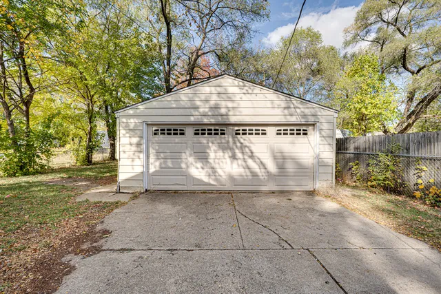a backyard of a house