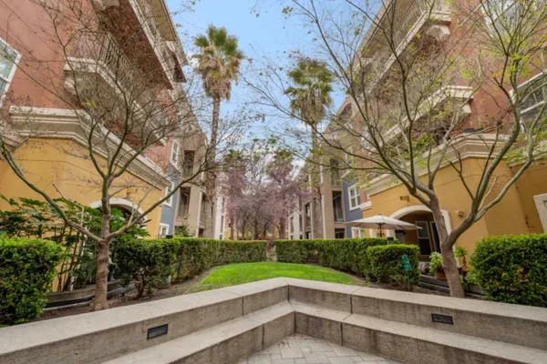 a view of a hallway with closet area