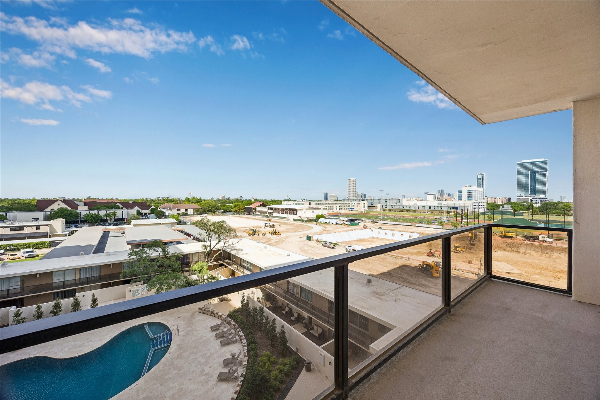 2929 Buffalo Speedway, Unit A513 Houston, TX 77098 - Photo 15 of 24 a view of swimming pool from a balcony