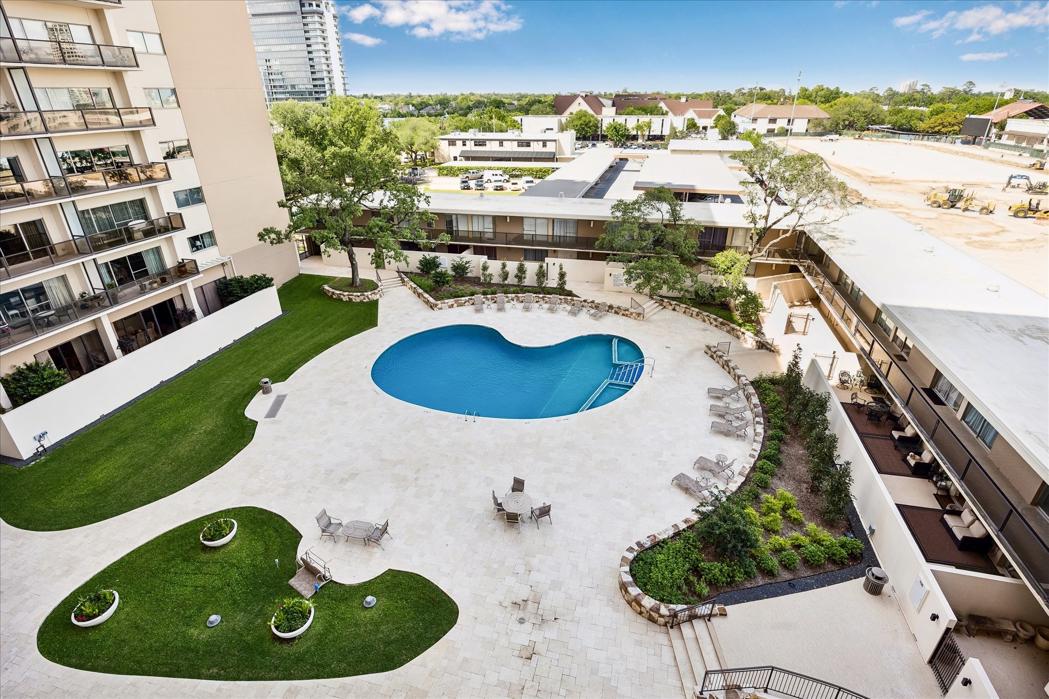 2929 Buffalo Speedway, Unit A513 Houston, TX 77098 - Photo 16 of 24 an aerial view of a house with outdoor space