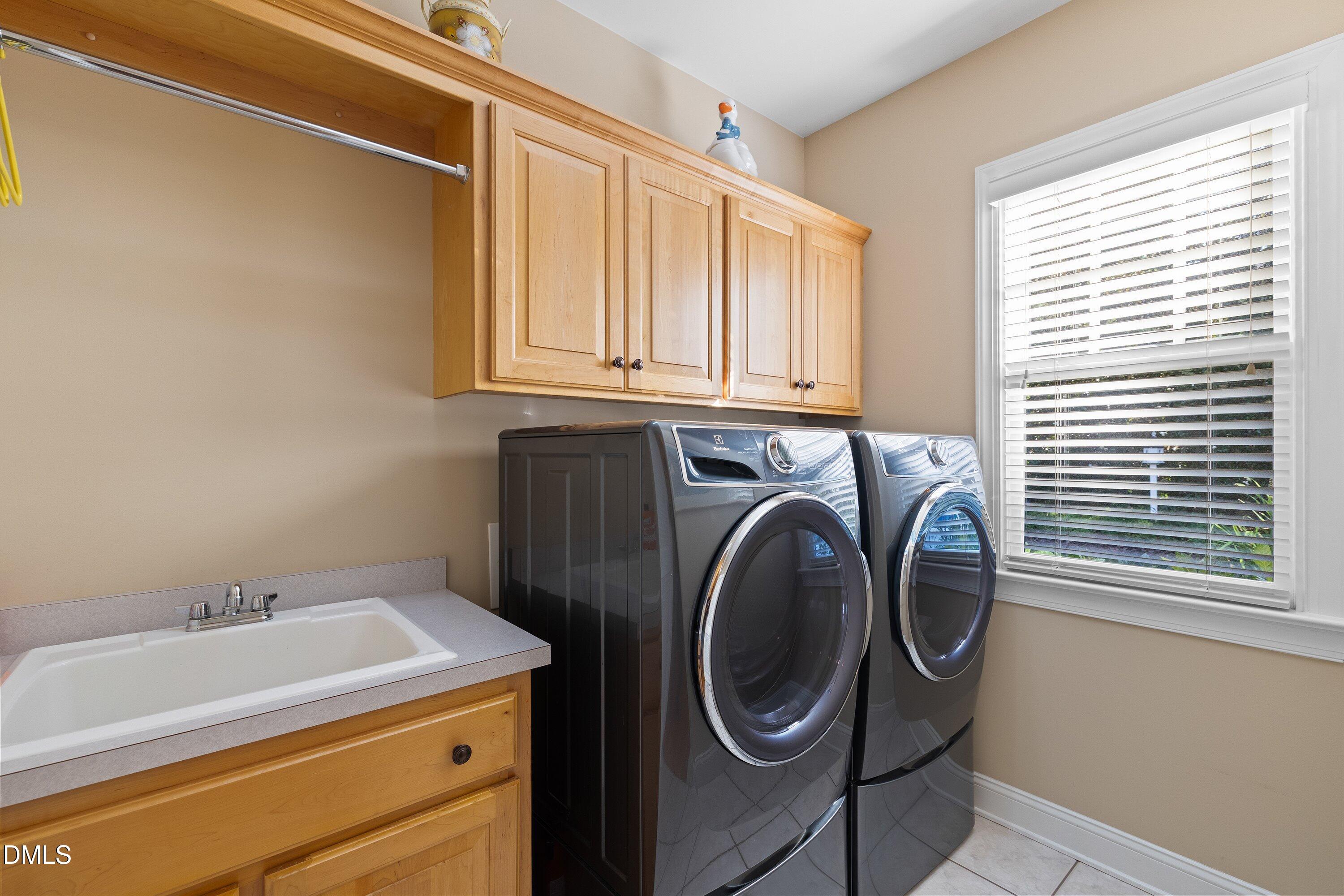 10212 Old Warden Road Raleigh, NC 27615 - Photo 42 of 80 Main Level Laundry with Utility Sink and Storage!