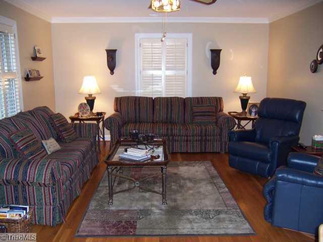 423 Kyle Road Winston-Salem, NC 27104 - Photo 5 of 16 Living Room. More fabulous original hardwood floors! Great room to sit quietly and read a good book or watch a good movie! Roomy and spacious! Another living space for family and friends!