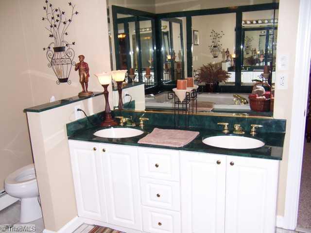 423 Kyle Road Winston-Salem, NC 27104 - Photo 9 of 16 Master Bath/Spa. More quality Marsh cabinets along with double sinks!