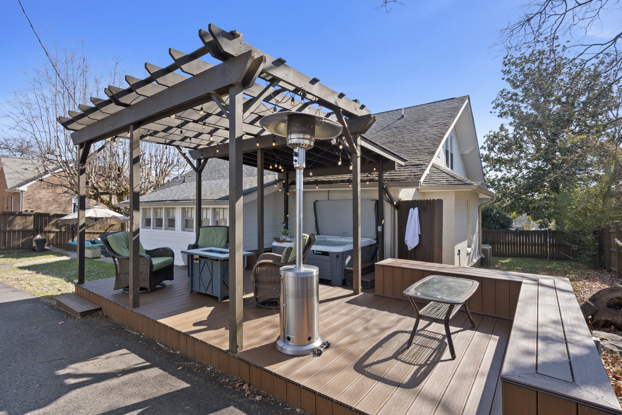 706 West 7th Street Columbia, TN 38401 - Photo 33 of 52 a view of a patio with table and chairs and potted plants