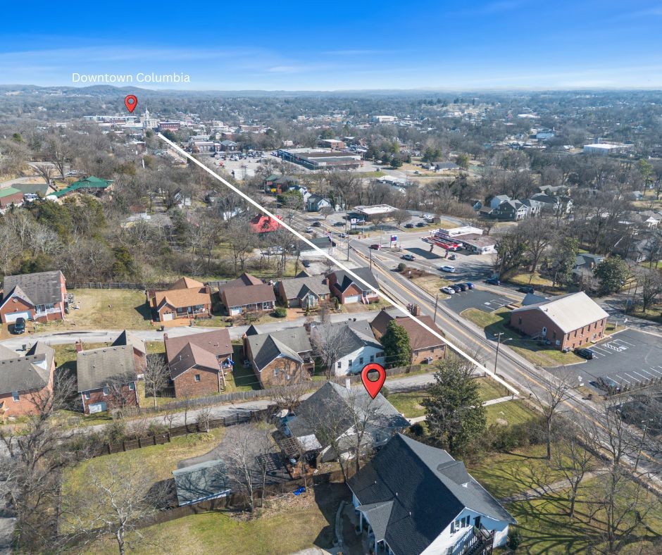 706 West 7th Street Columbia, TN 38401 - Photo 42 of 52 an aerial view of a city