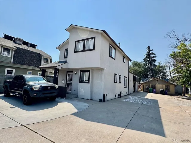 a car parked in front of house