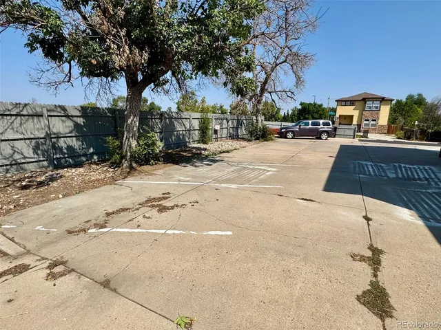 a view of outdoor space with seating area