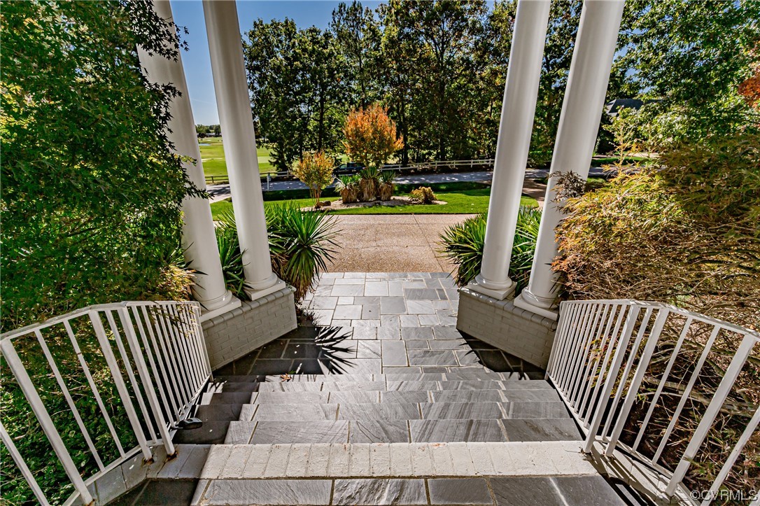 13510 Stonegate Road Midlothian, VA 23113 - Photo 8 of 50 a view of balcony with wooden floor and outdoor seating