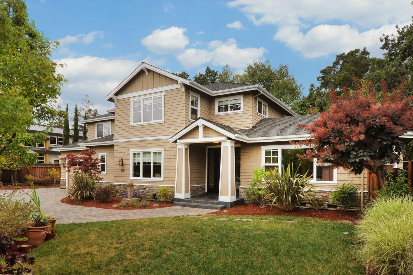 738 Springer Road Los Altos, CA 94024 - Photo 2 of 25 front view of a house with a yard