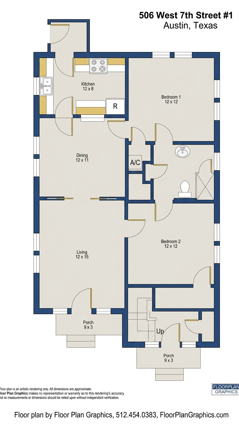 506 West 7th Street, Unit 1 Austin, TX 78701 - Photo 10 of 10 View of property floor plan