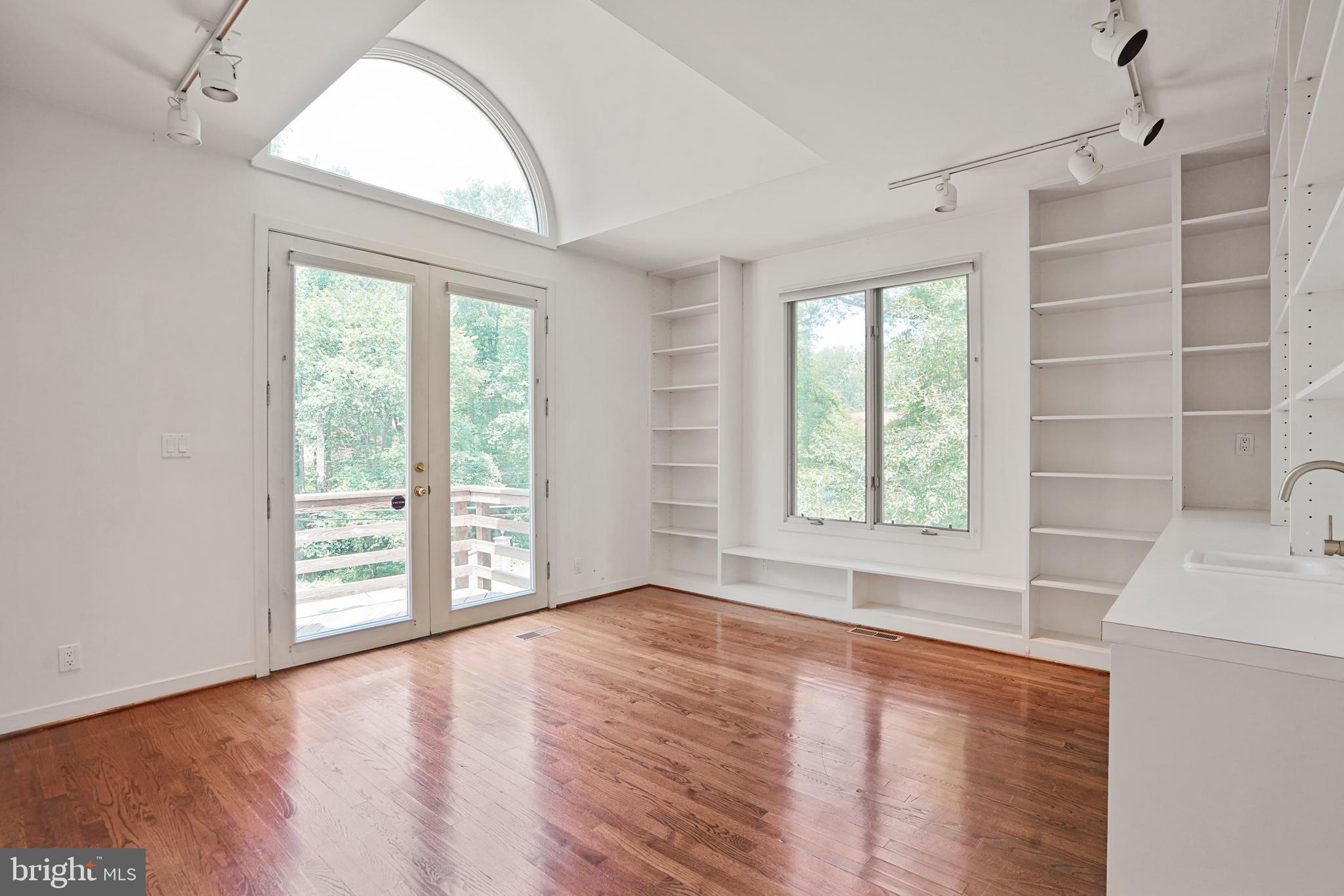 926 Saigon Road McLean, VA 22102 - Photo 17 of 54 Home Office w/ Built-ins and Deck Access to Nature