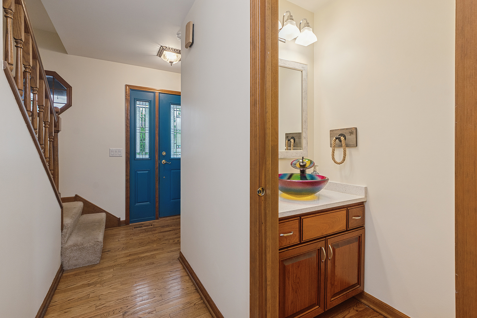 1408 Fawn Court Bolingbrook, IL 60490 - Photo 16 of 35 a view of a bathroom from the hallway