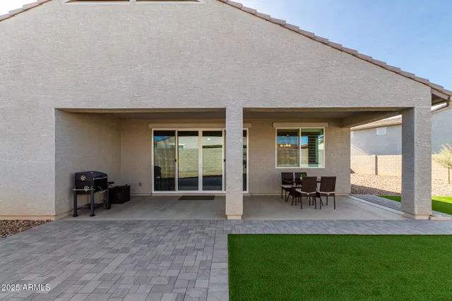 a view of outdoor space with seating area