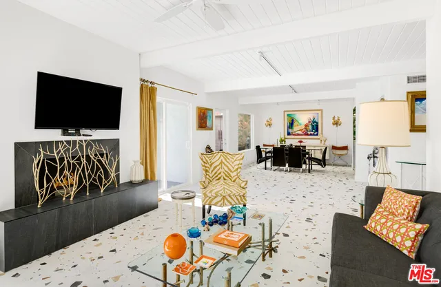 a bathroom with a sink double vanity and a shower