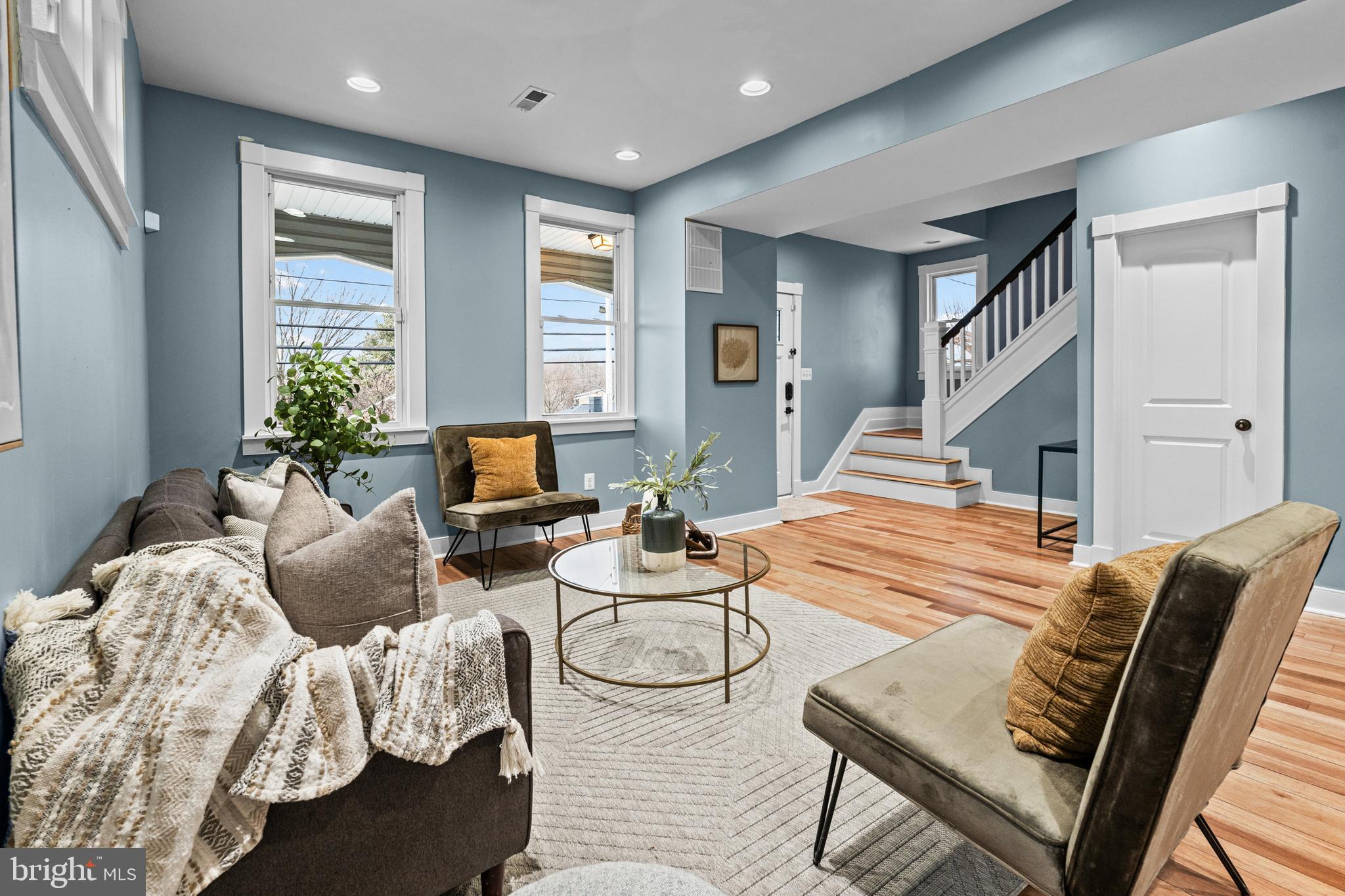 4604 Moravia Road Baltimore, MD 21206 - Photo 3 of 50 a living room with furniture and a wooden floor
