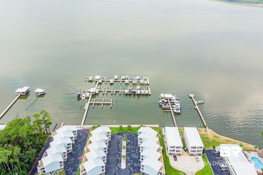 25861 Canal Road, Unit 30 Orange Beach, AL 36561 - Photo 28 of 38 Aerial view featuring a water view