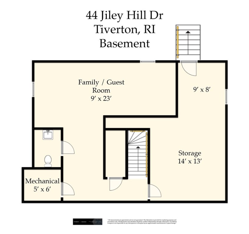 44 Jiley Hill Drive Tiverton, RI 02878 - Photo 31 of 33 Lower Level Plan