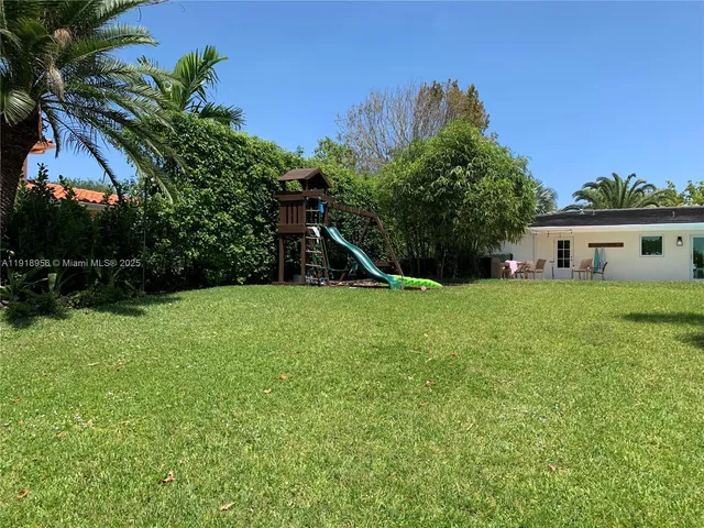 a view of a house with a backyard