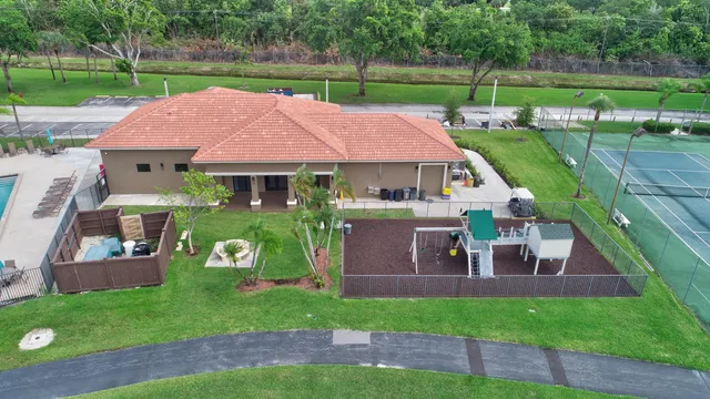 a view of a house with garden