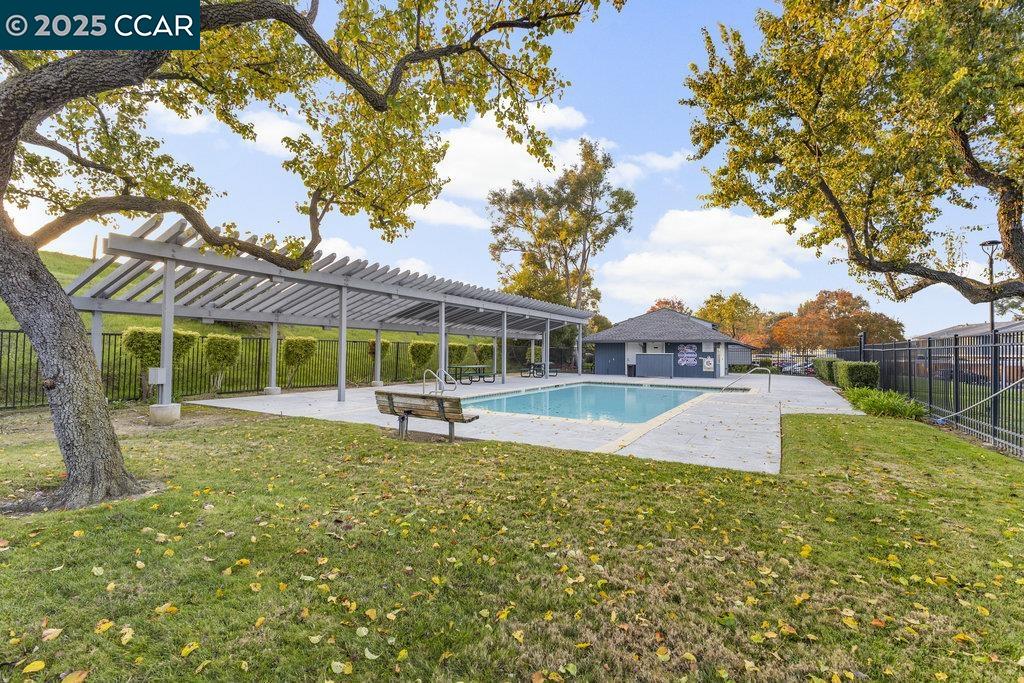 1048 Spring Valley Common Livermore, CA 94551 - Photo 35 of 37 a view of a house with pool and a yard