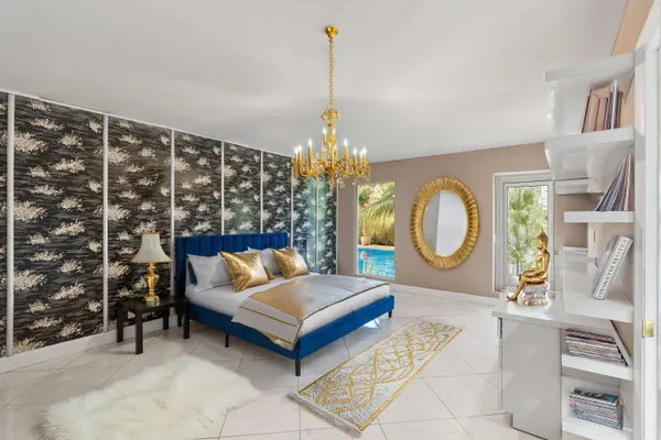 a room with furniture and window