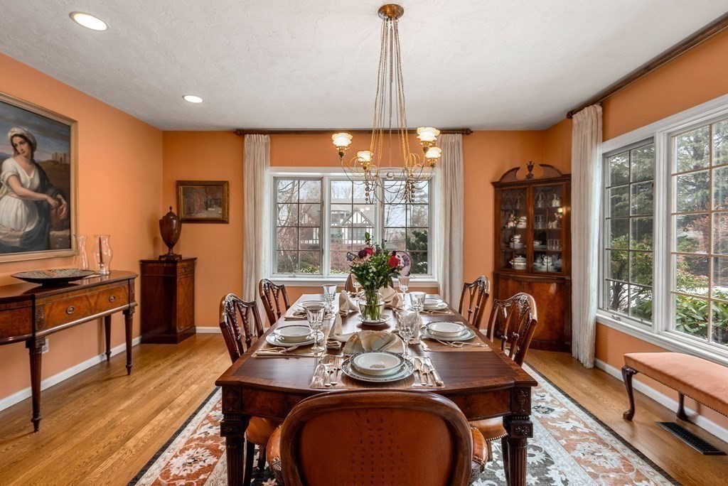 326 Highland Avenue Newton, MA 02465 - Photo 17 of 42 a view of a dining room with furniture window and outside view