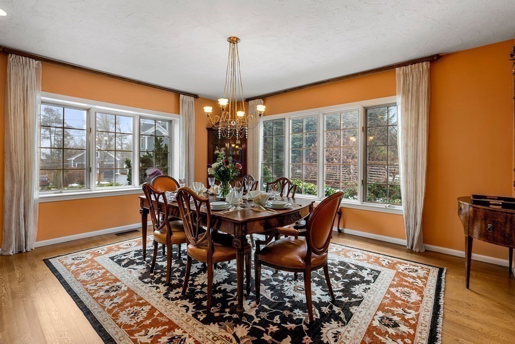 326 Highland Avenue Newton, MA 02465 - Photo 18 of 42 a view of a dining room with furniture window and wooden floor