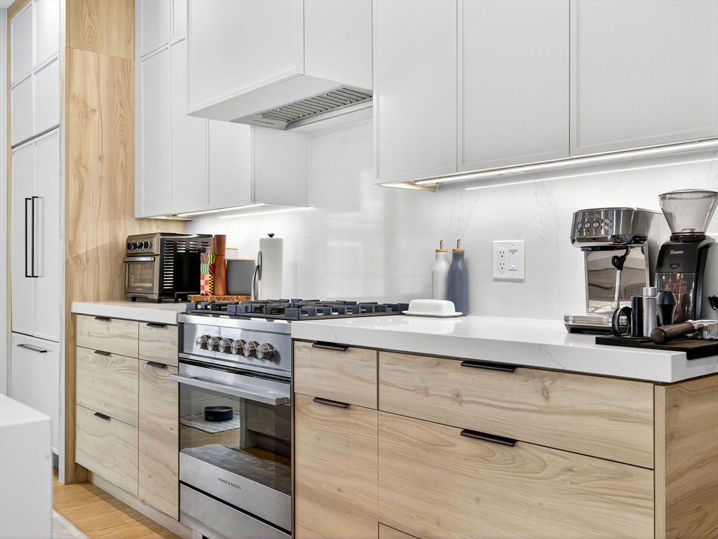4 Payne Street, Unit 5 Boston, MA 02122 - Photo 10 of 38 a kitchen with stainless steel appliances granite countertop a stove and a sink