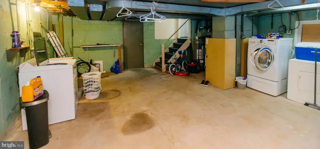 a view of storage and utility room