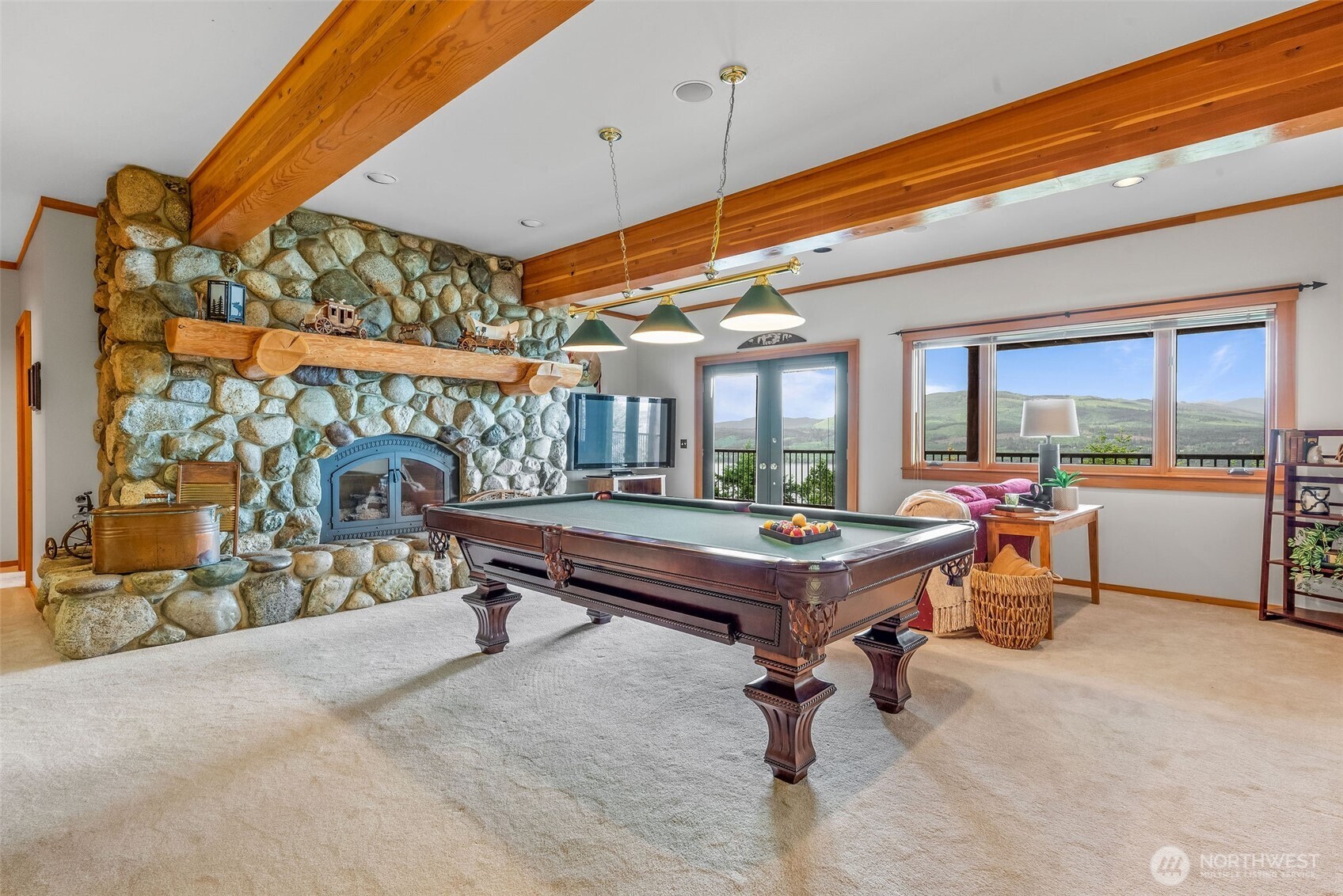 53 Combs Place Port Townsend, WA 98368 - Photo 29 of 40 a room with pool table and windows