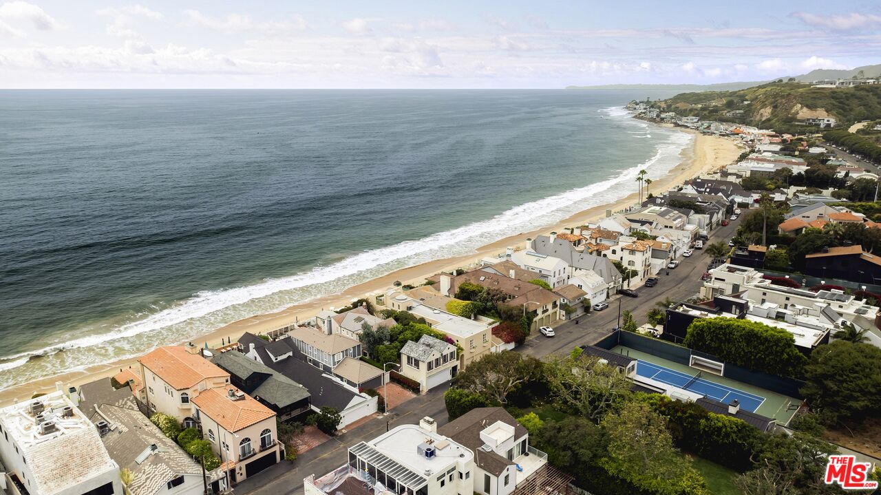 a view of an ocean from a balcony