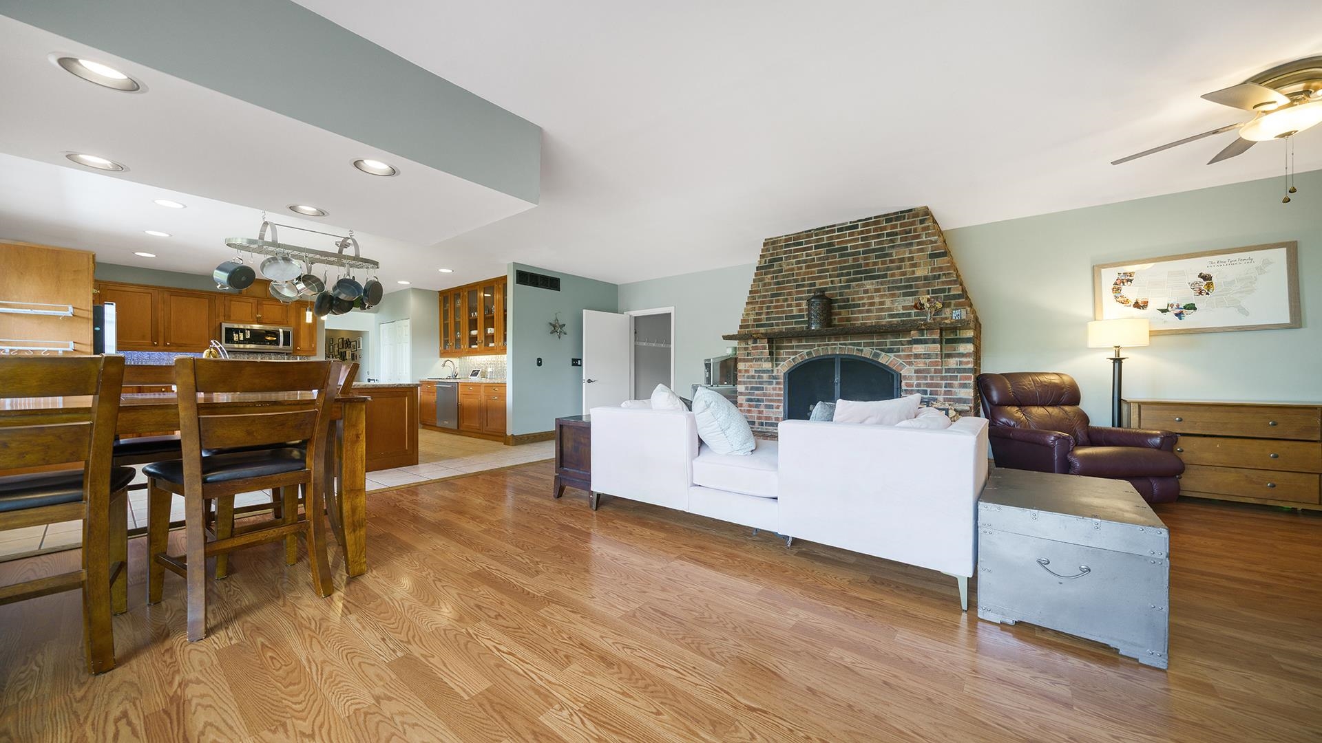 3300 North Silver Ridge Drive Oregon, IL 61061 - Photo 18 of 56 a living room with furniture and a fireplace